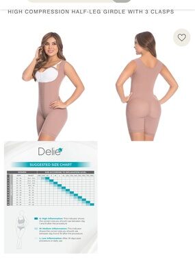 Women’s High-Compression Half-Leg Girdle in brown